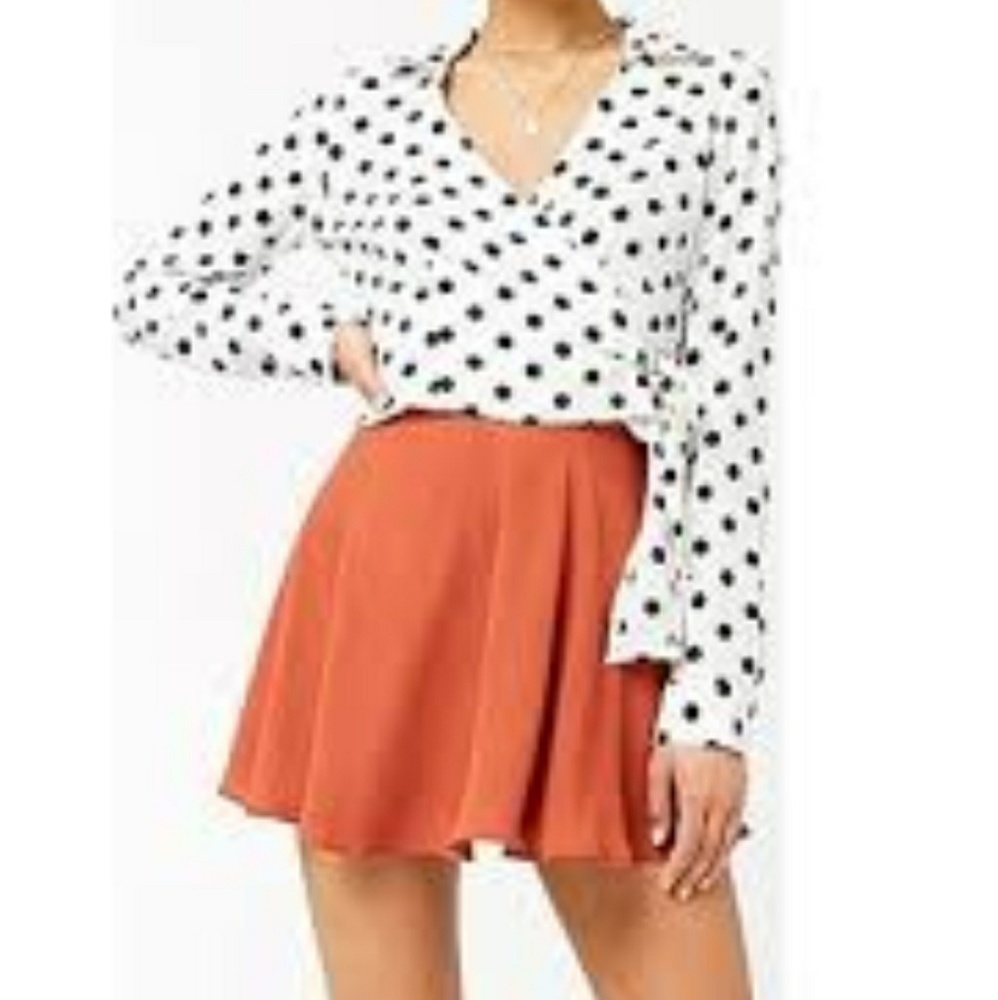 Chiffon Mini Swing Skirt